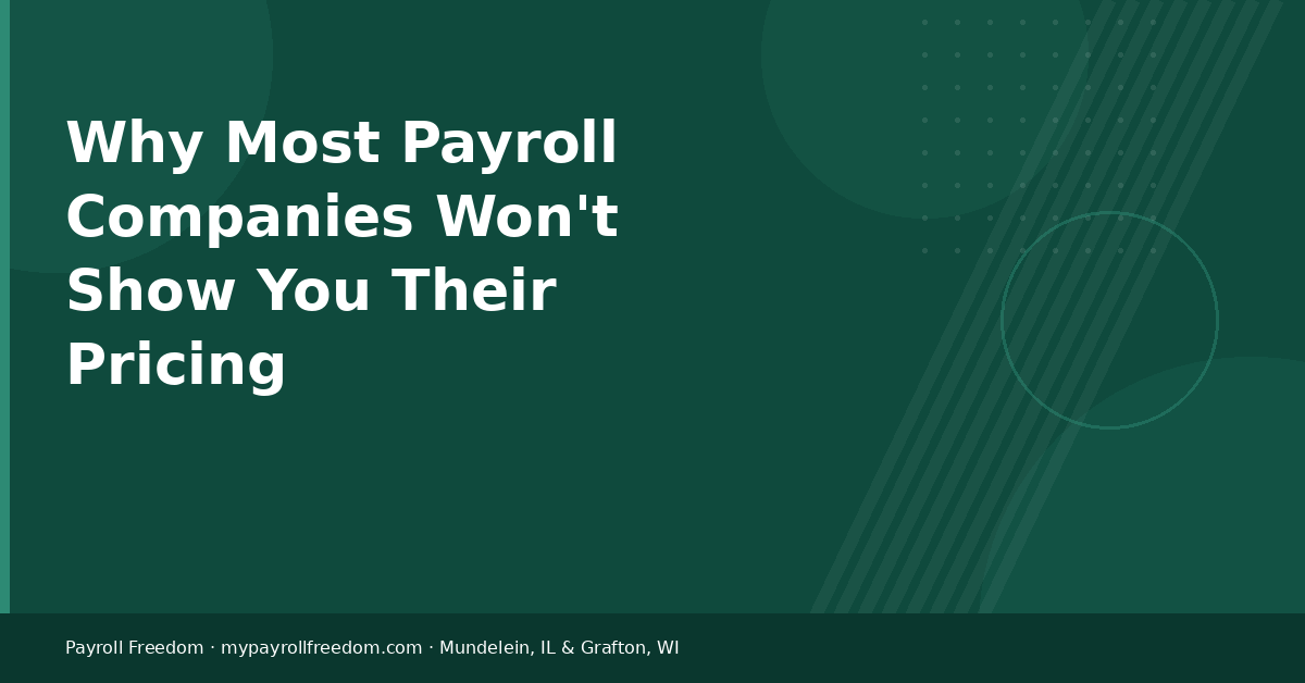 Why Payroll Hides Pricing