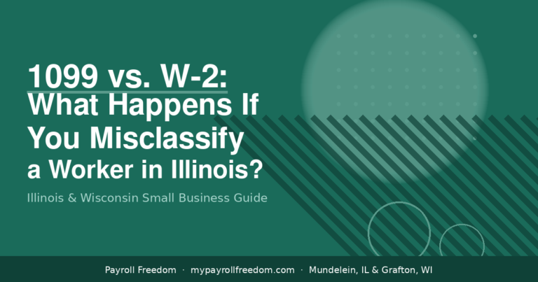 1099 vs. W-2: What Illinois Small Business Owners Need to Know About Worker Classification